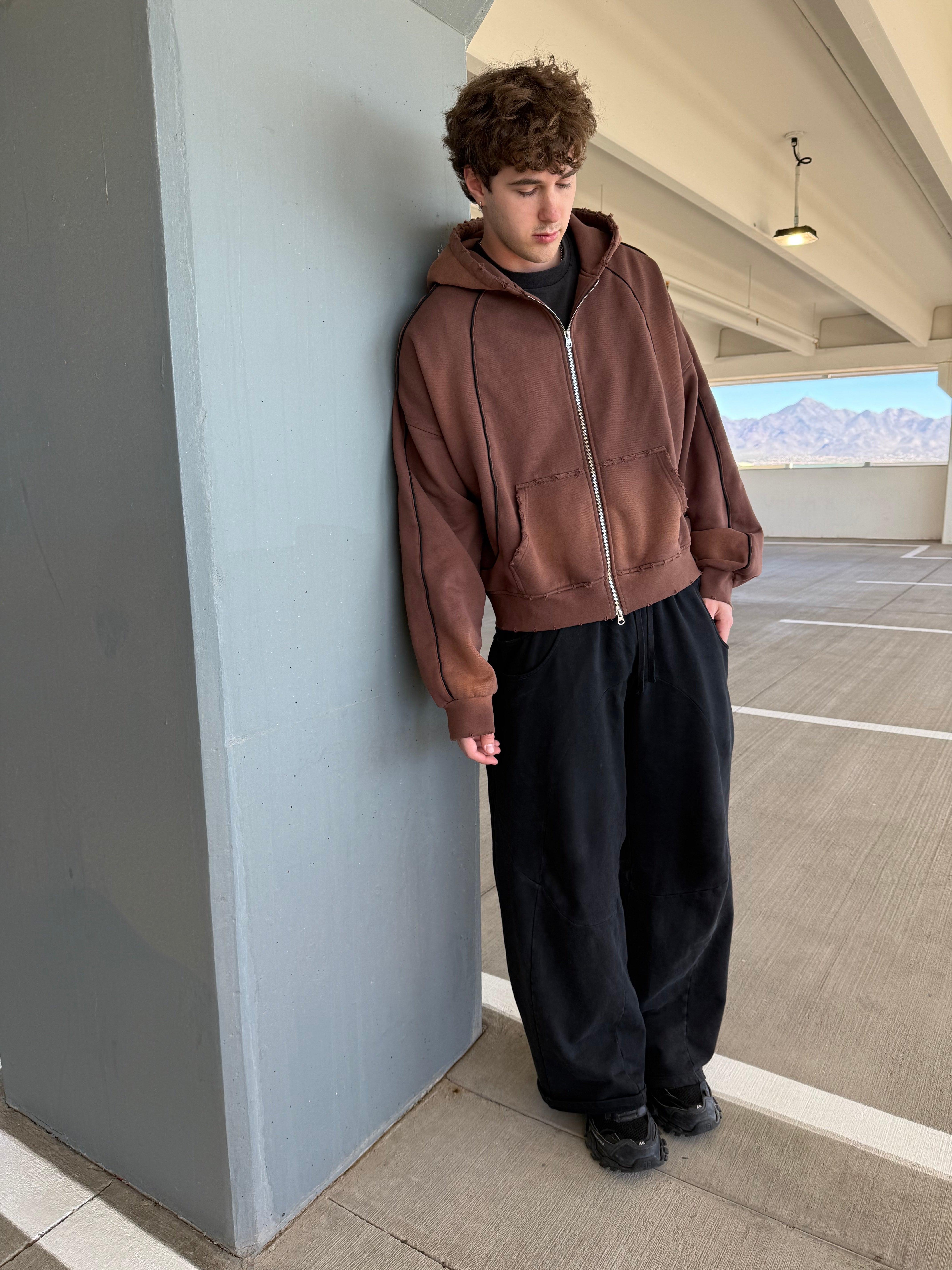 vintage sport zip-up